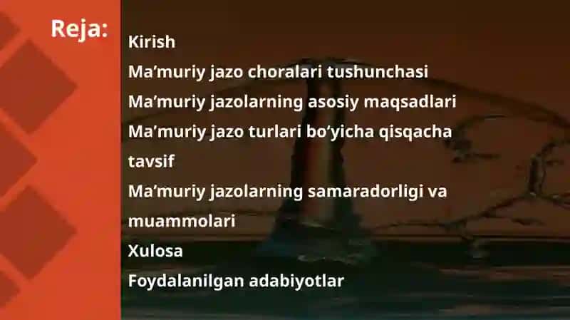 Ma’muriy Jazolar va ularning maqsadi 2