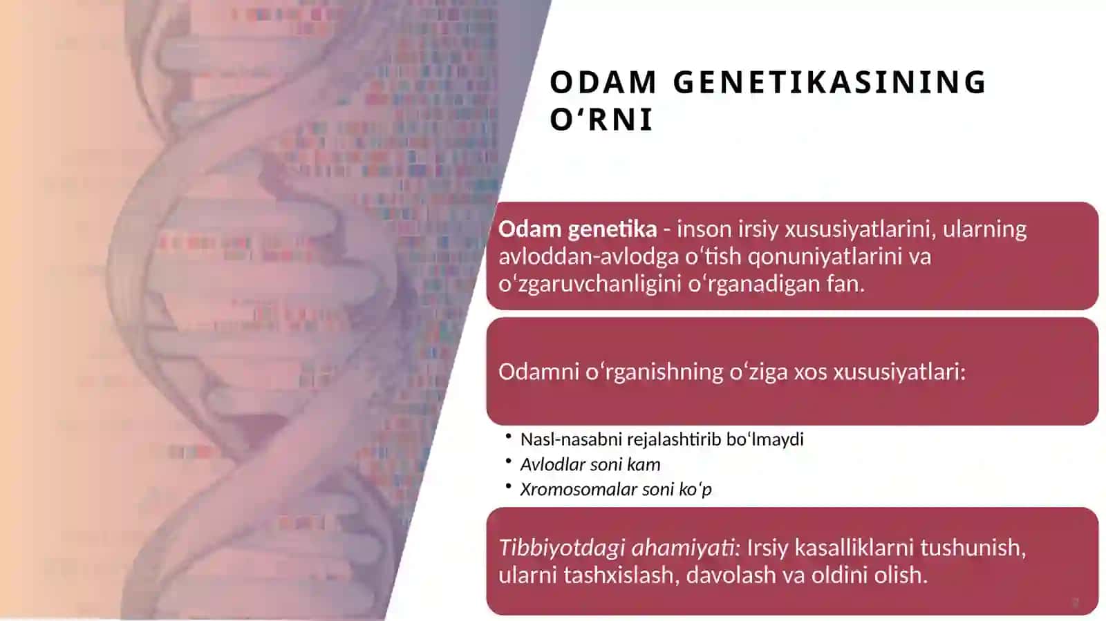 Odam Genetikasini O‘rganish Usullari va Ularning Tibbiyotdagi Ahamiyati 2