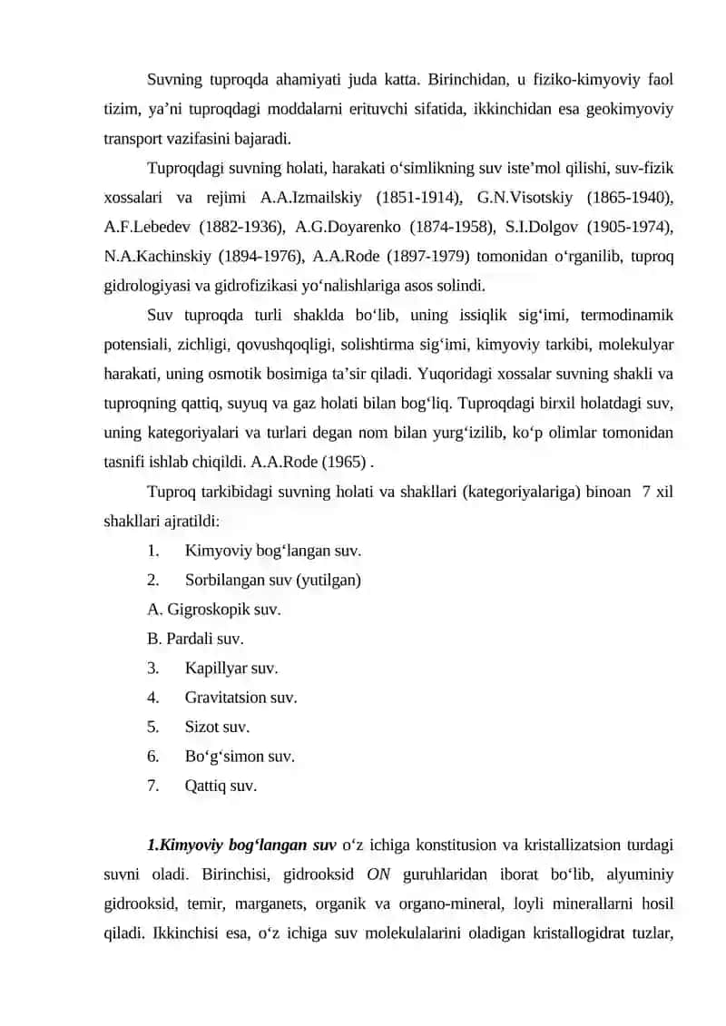 Tuproq Xavo Issiqlik va Ozuqa Xossalari 2