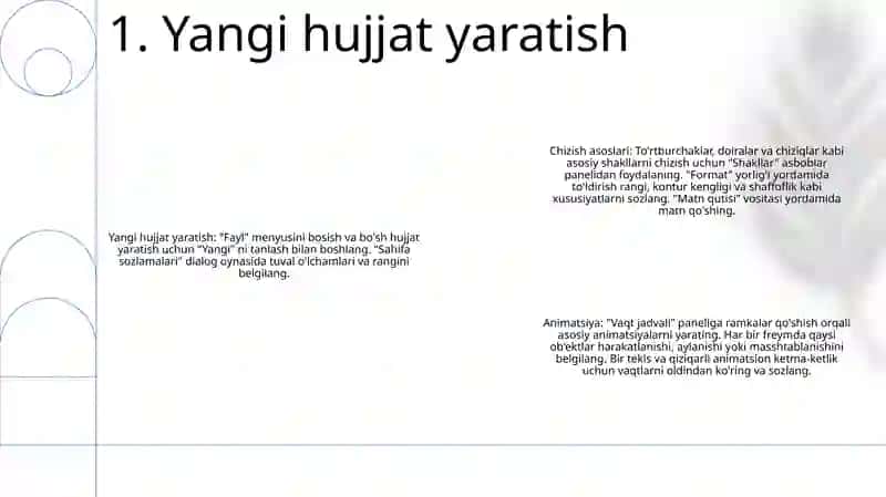 Microsoft Power Paintda Grafik Va Animatsion Tayyorlash 2