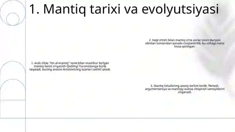 Mantiq Tafakkur Shakllari Va Qonunlarini OʻRganuvchi Fan Sohasi Sifatida Mavzusiga Oid Adabiyotlar RoʻYxati Chiqarilsin 2