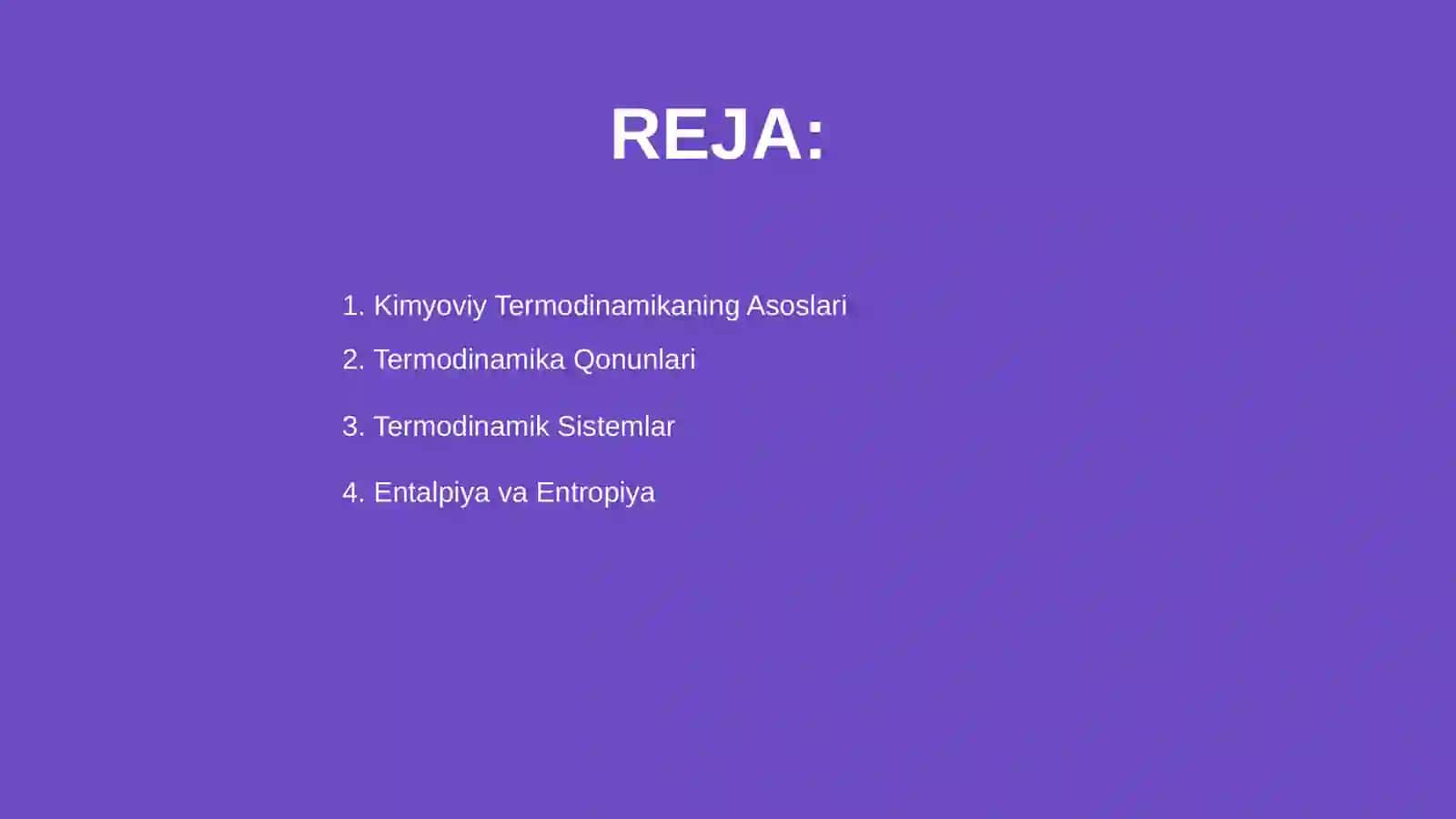Kimyoviy Termodinamika 2