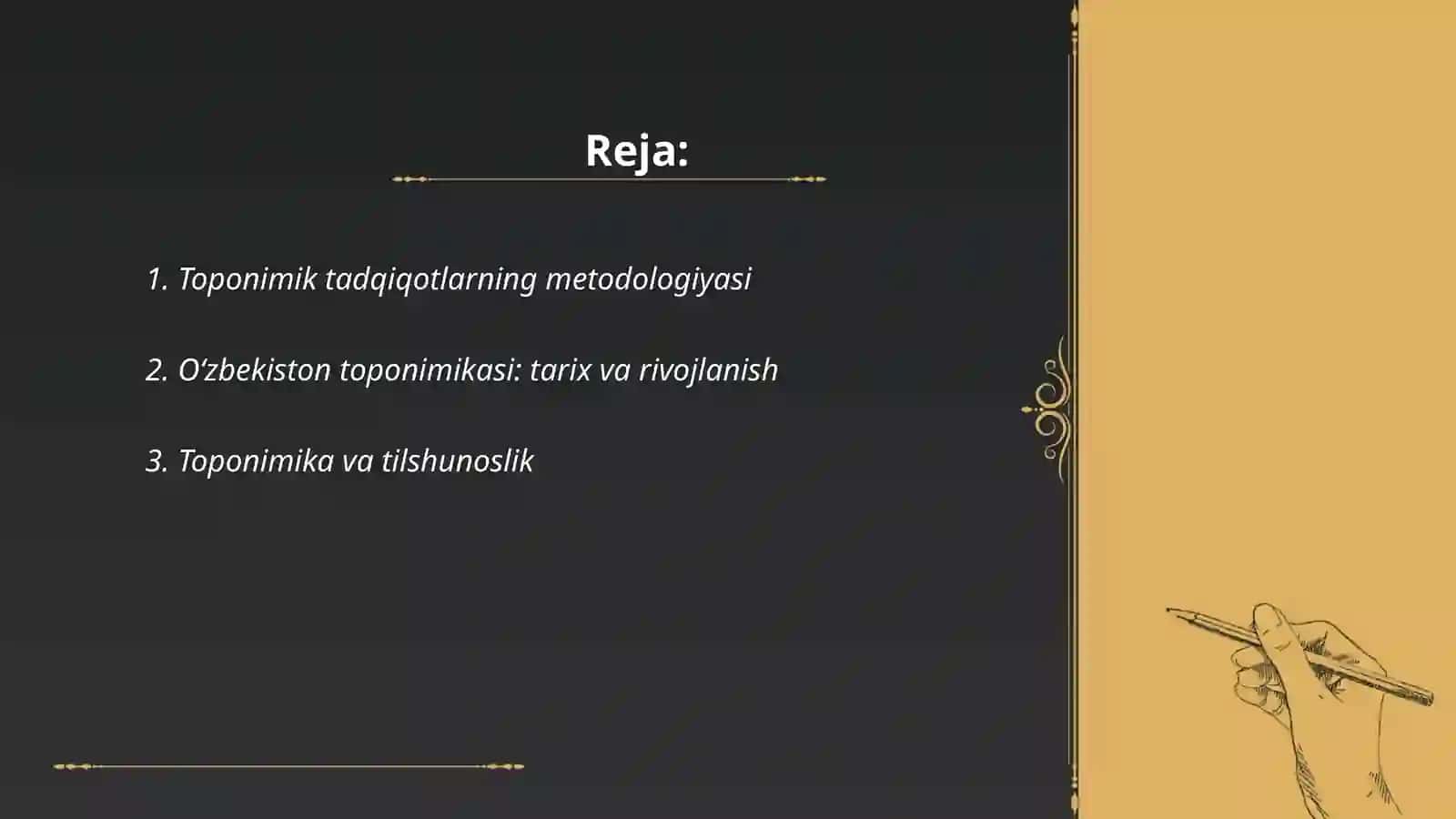 Toponimika fanini órganishning ilmiy va amaliy ahamiyati 2