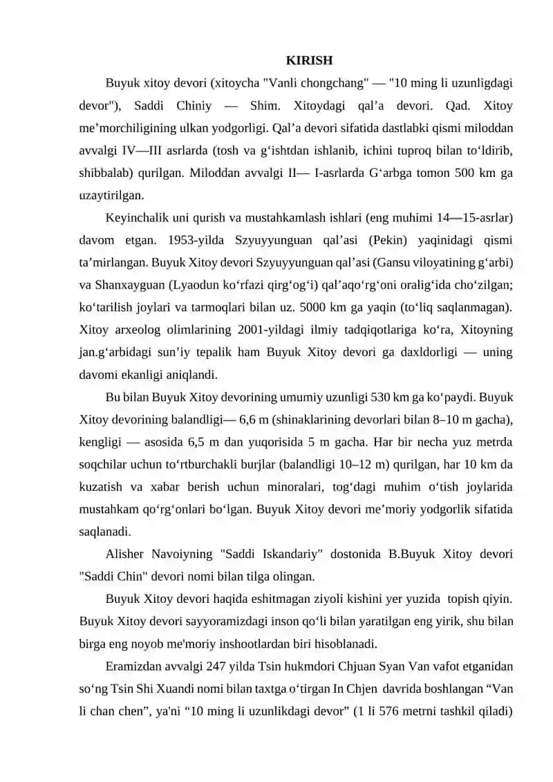 XITOY DEVORI XAVFSIZLIGI SIYOSATI 2