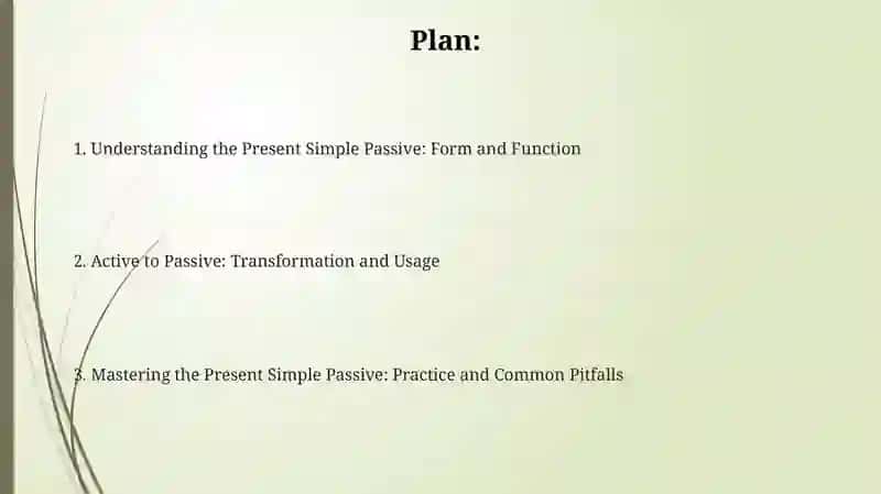 Present simple passive 2