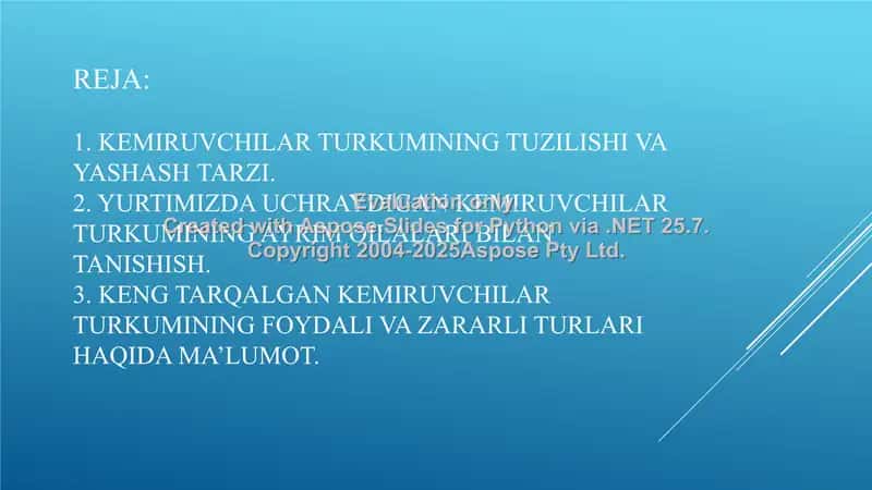 "O'zbekistonda uchraydigan kemiruvchilar: ularning hayot kechirishi, tarqalishi va ahamiyati" 2