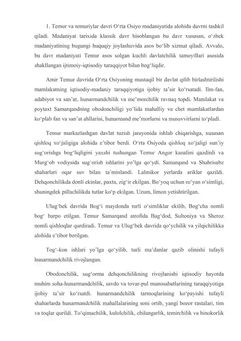 amir temur va temuriylar davrida ilm fan va madaniyat 2