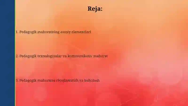 Pedagogik mahorat 2