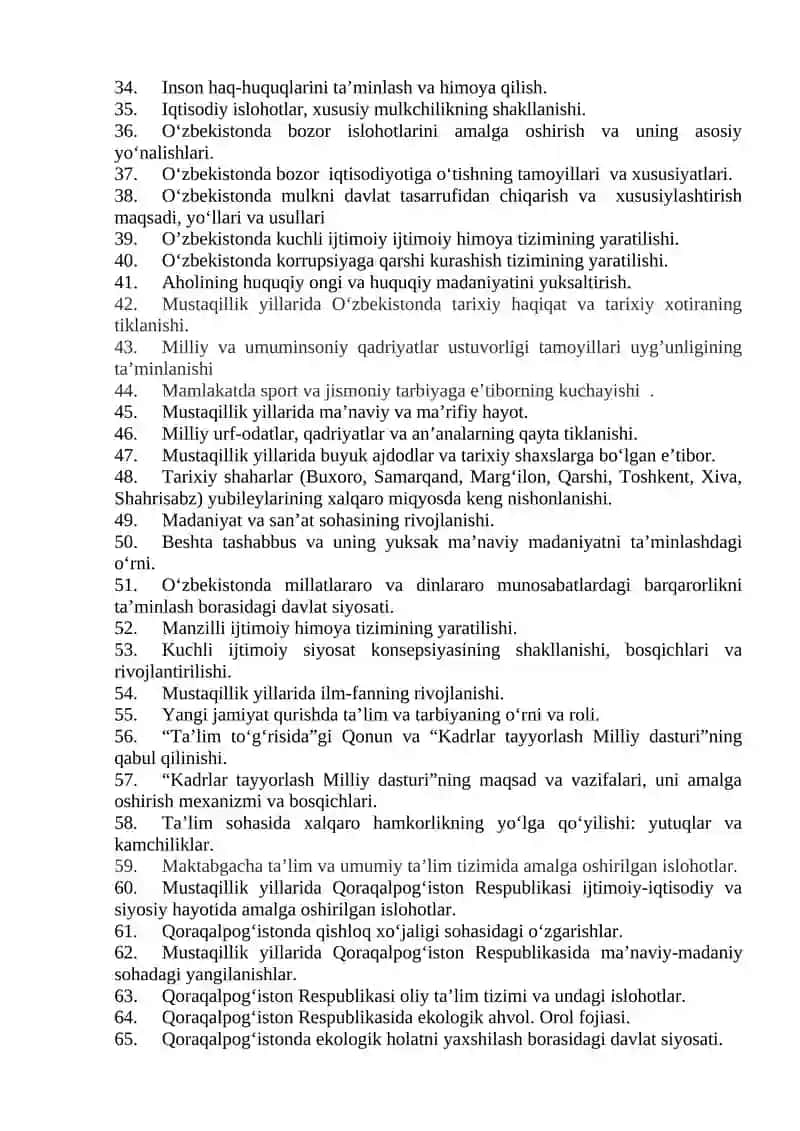 Respublika ijtimoiy-siyosiy hayotidagi o'zgarishlar 2