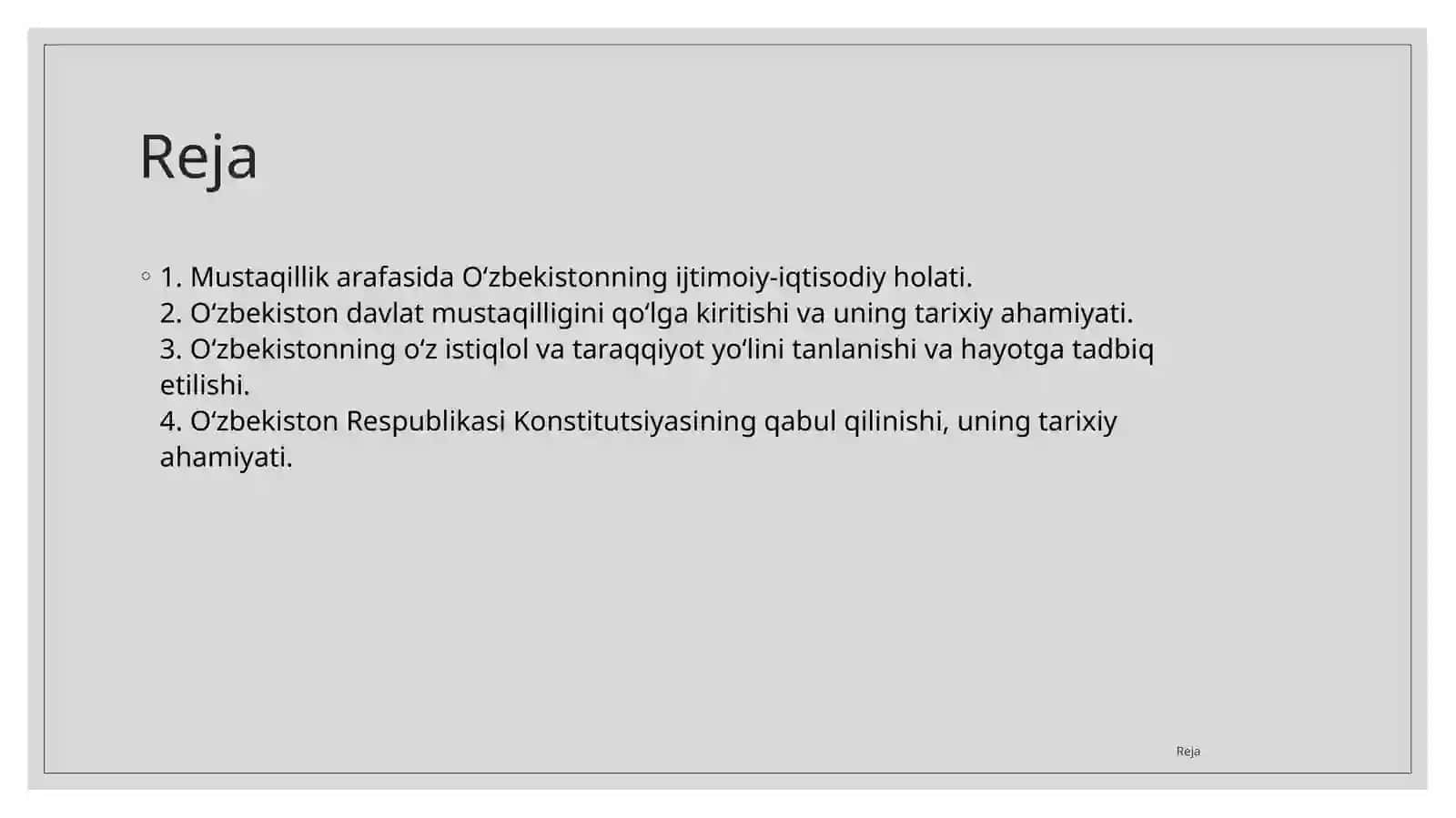 Mustaqil O‘zbekiston Respublikasining Tashkil topishi va uning tarixiy ahamiyati 2