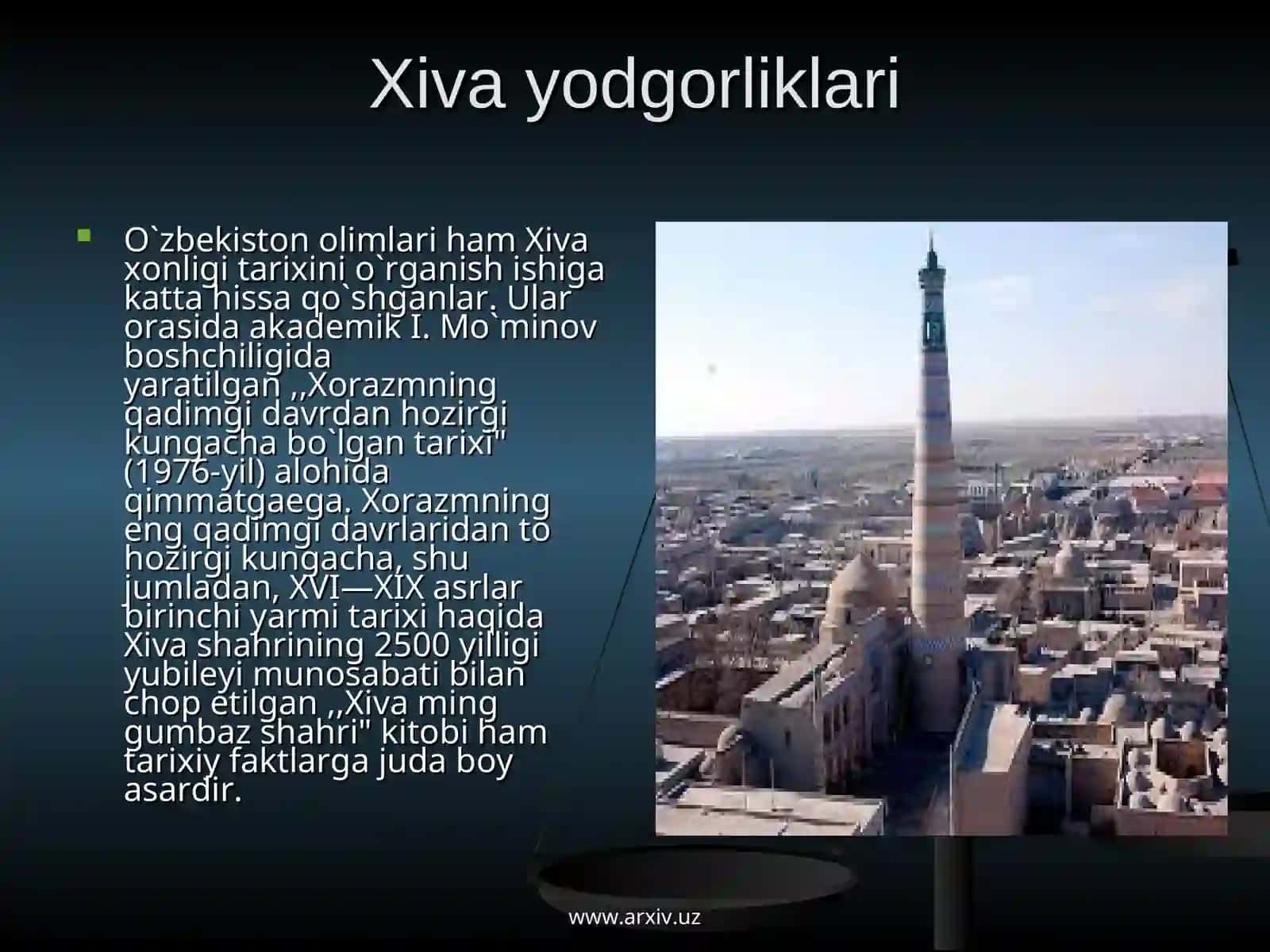 Xiva yodgorliklari 2