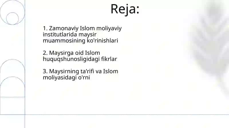 Islom moliyasida maysir masalasi 2