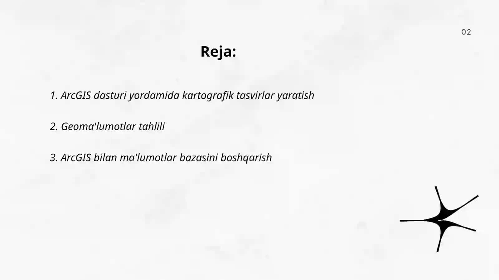AreGIS dasturi bilan ishlash imkoniyatlari 2
