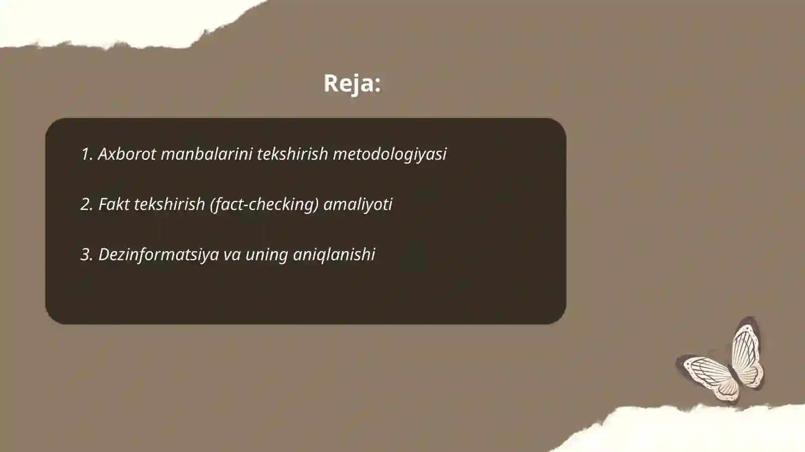 Axborot manbalarini tekshirish metodologiyasi 2