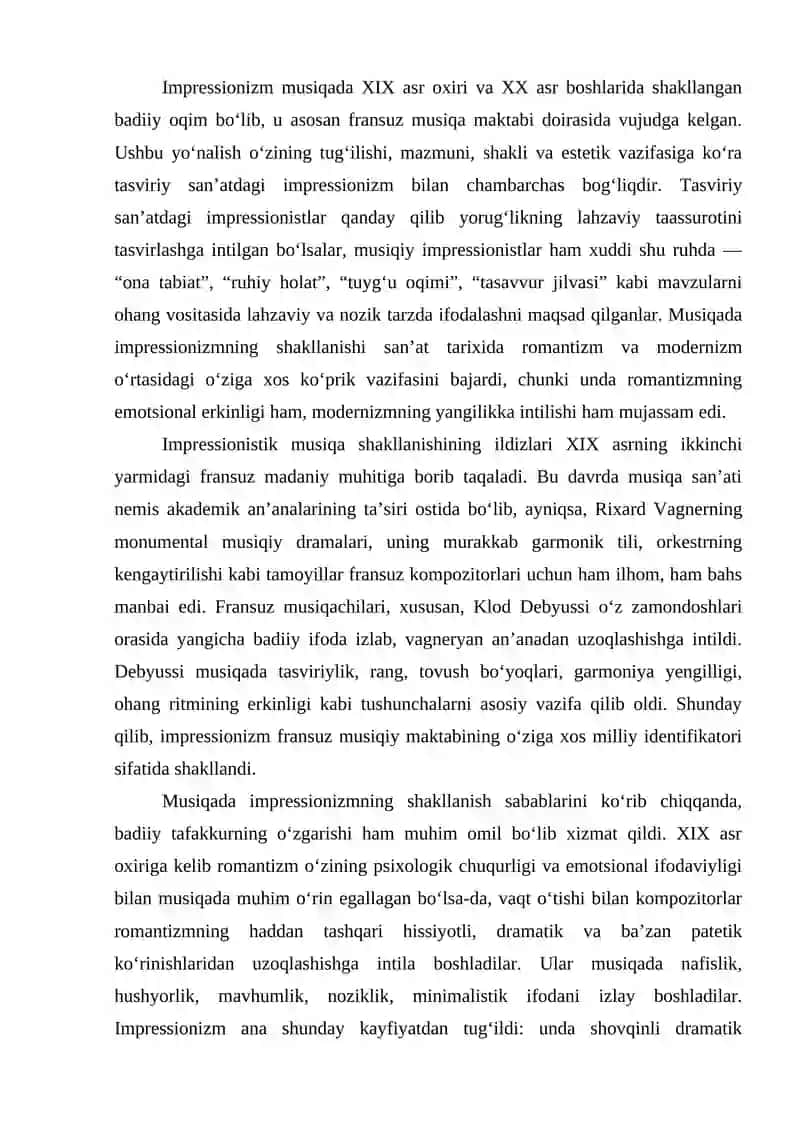 MUSIQADA IMPRESSIONIZM 2