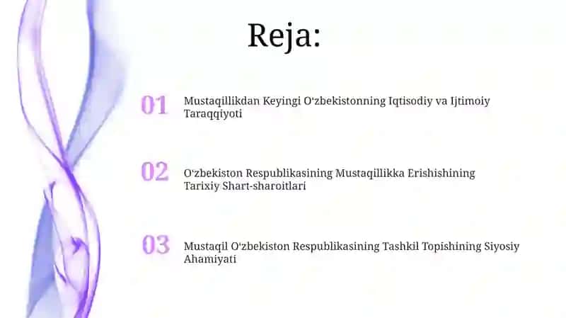 Oʻzbekiston Respublikasining Mustaqillikka Erishishining Tarixiy Shart-sharoitlari 2