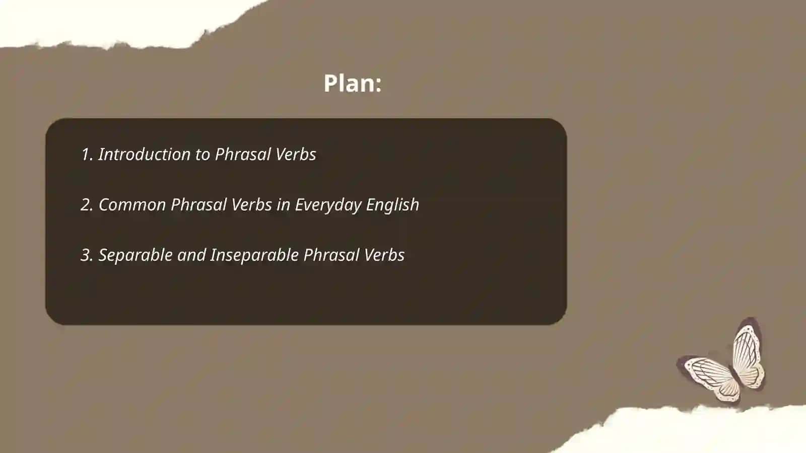 Phrasal verb - Introduction to Phrasal Verbs 2