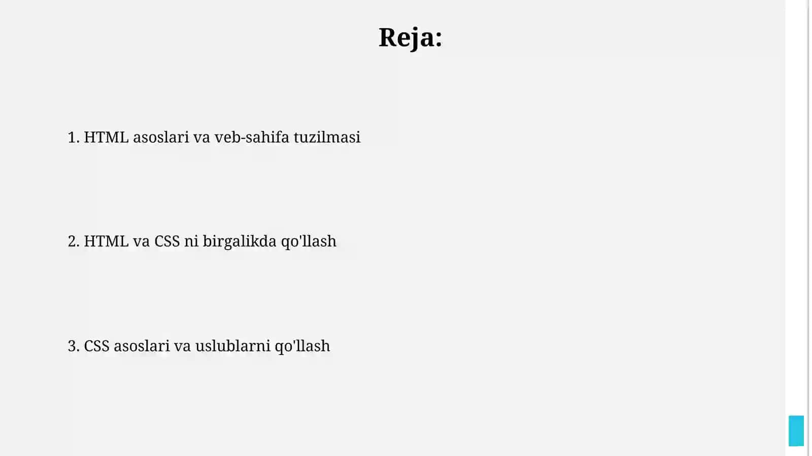 HTML va CSS texnologiyalari: web-sahifa tuzilishi va uslublarini yaratish 2