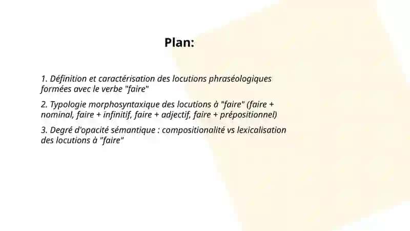 Les particularités et l'analyse sémantique des locutions phraséologiques formées à l'aide du verbe "faire" 2