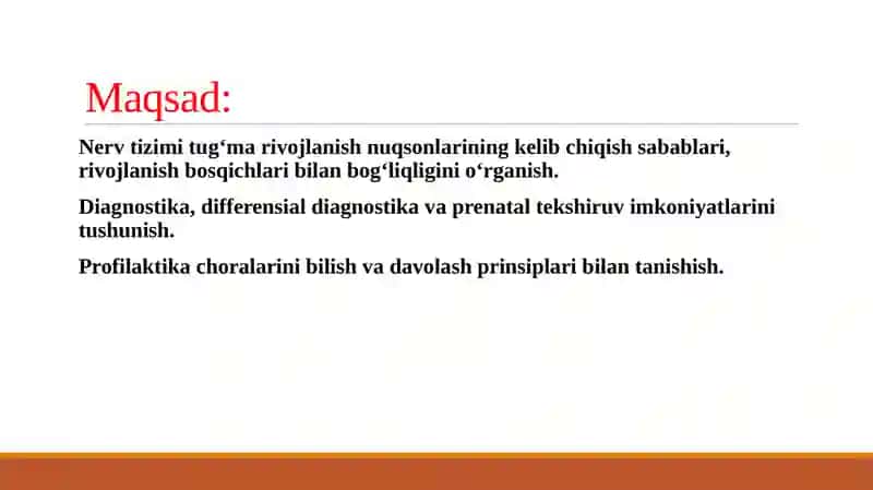 BOSH MIYA VA ORQA MIYANING TUG’MA RIVOJLANISH NUQSONLARI 2