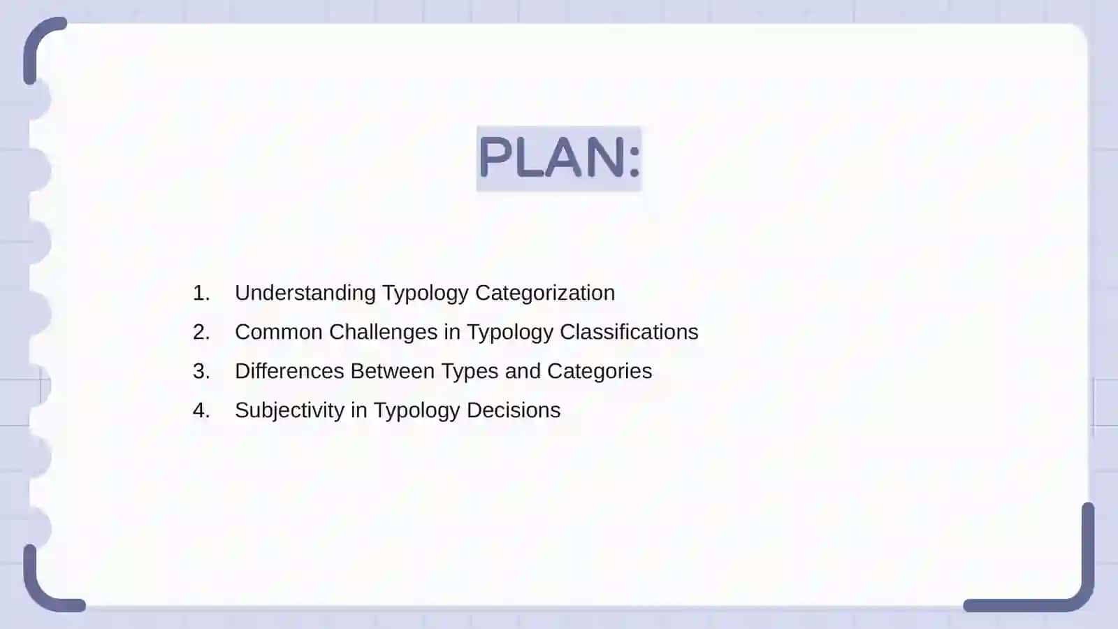 Typology Categorization Challenges 2