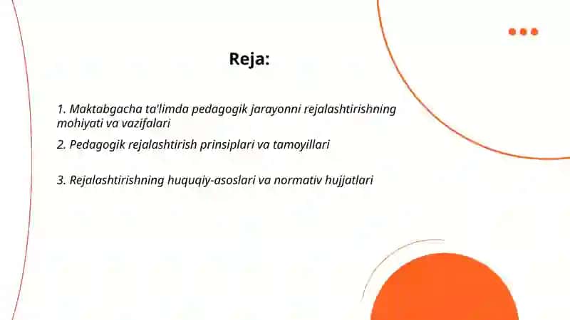 Maktabgacha ta’lim tashkilotlarida pedagogik jarayonni rejalashtirishning tuzilishi va funksiyalari 2