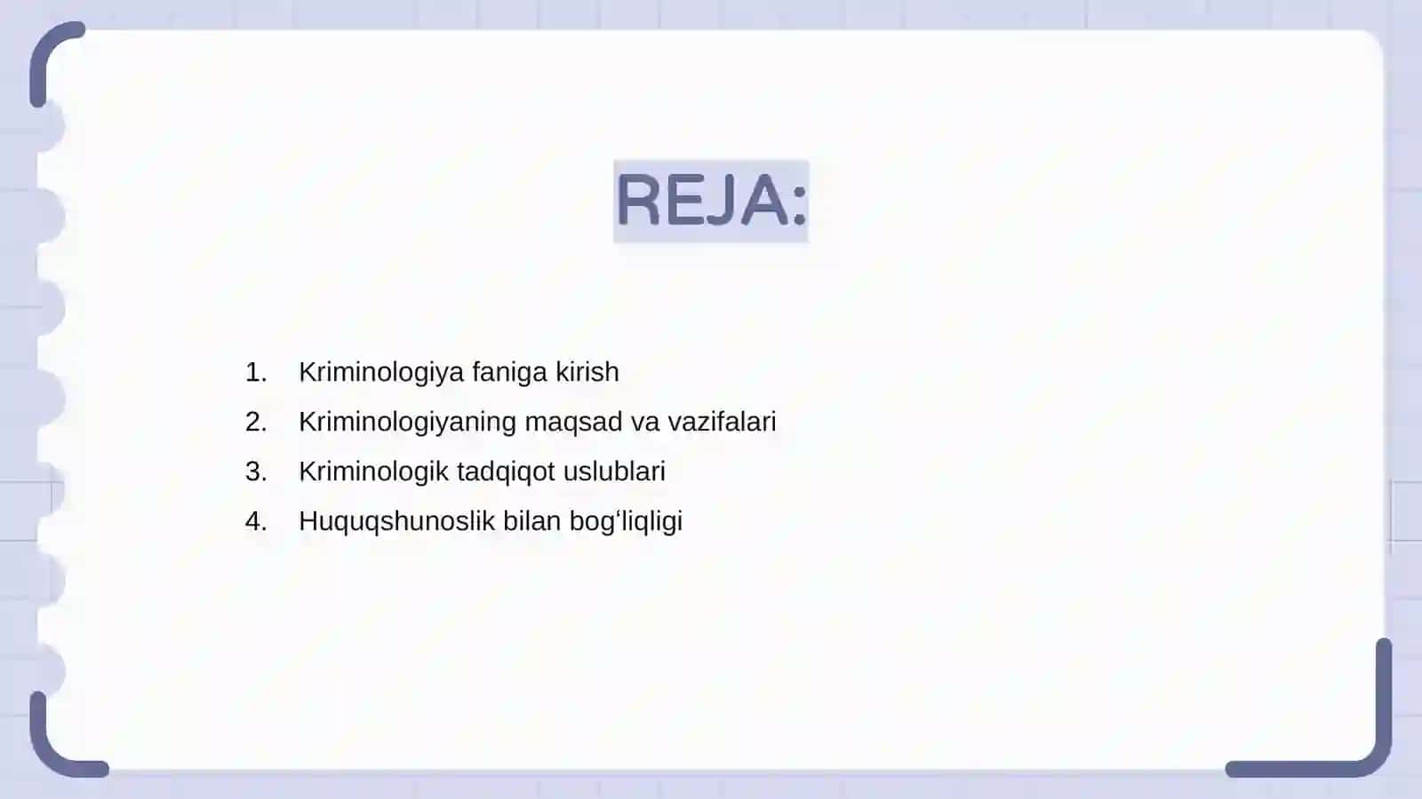 Kriminologiya fanining boshqa fanlar bilan aloqadorligi va hozirgi rivojlanishi 2