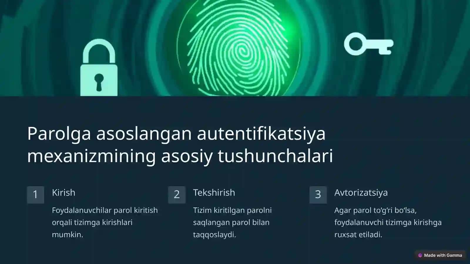 Windows OT tizimida parolga asoslangan autentifikatsiya mexanizmini o‘rnatish va sozlash 2