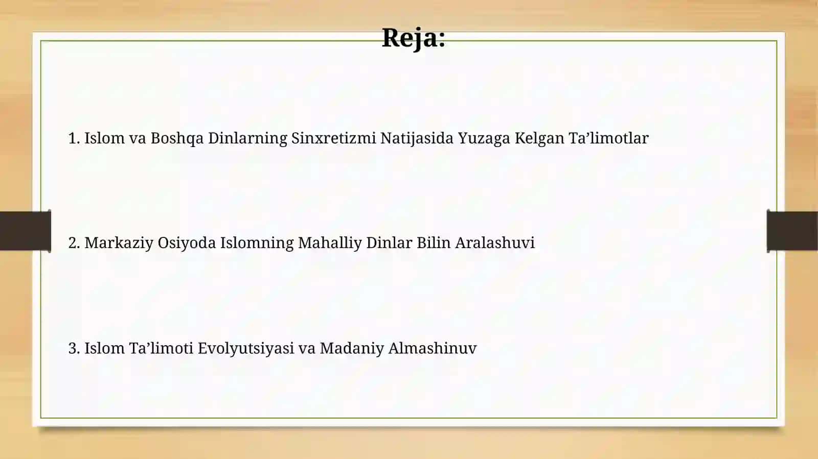Islom va boshqa diniy aqidalar sinkretlashuvi natijasida shakllangan diniy ta'limotlartarixi 2