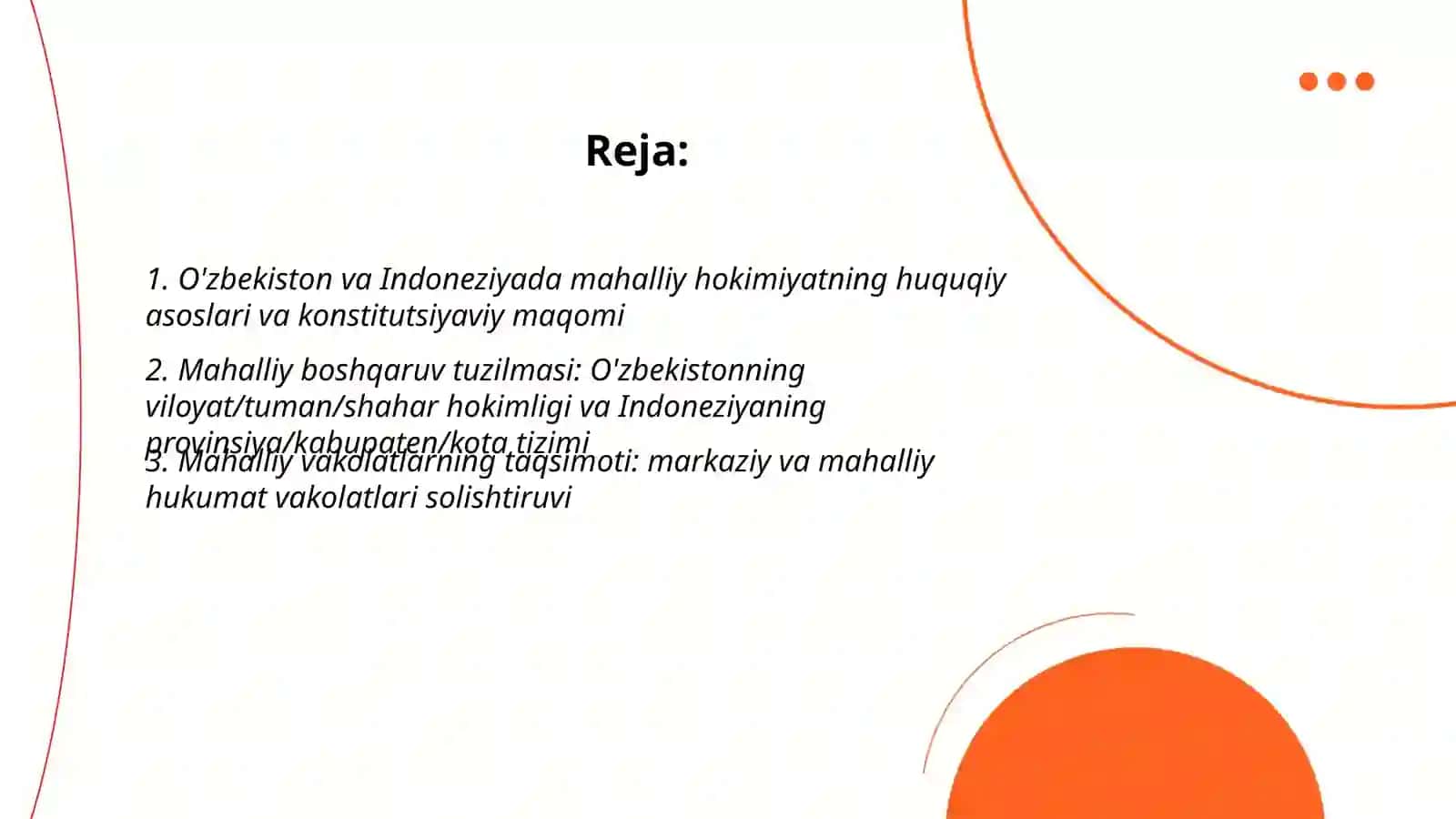 O'zbekiston va Indoneziyada mahalliy hokimiyatning solig'orligi 2