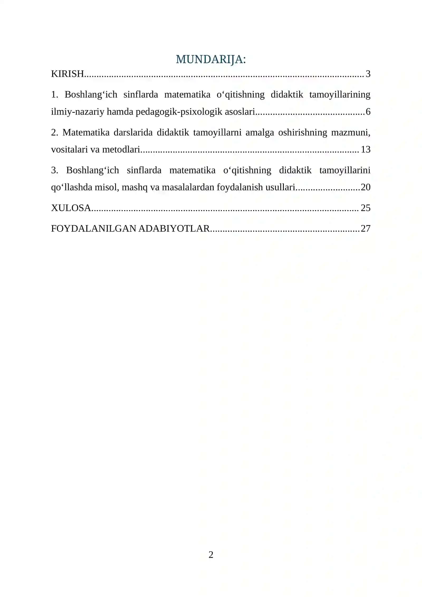 Boshlang‘ich sinflarda matematika o‘qitishning didaktik tamoyillari 2