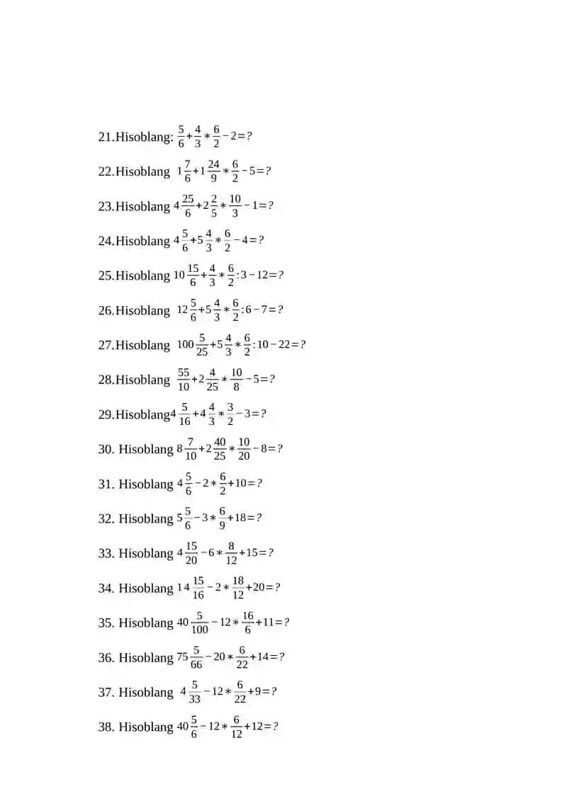 test matematika 2
