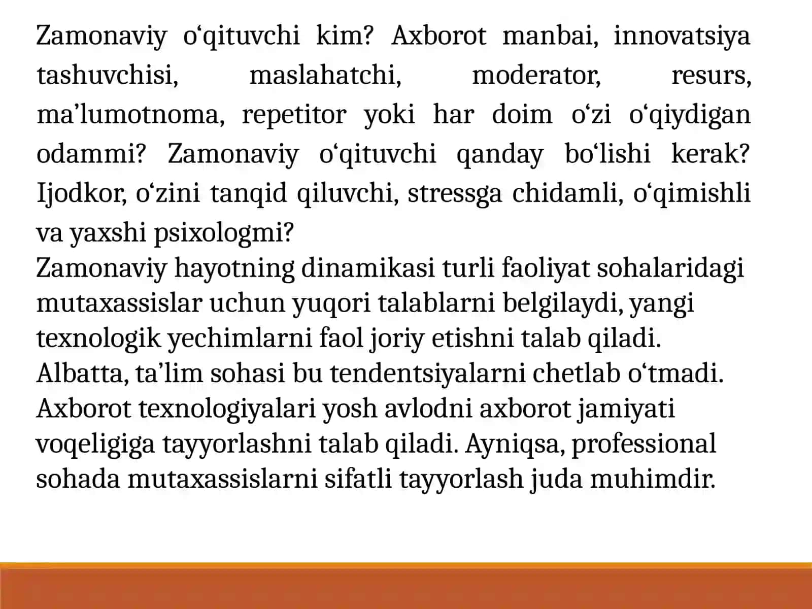 Astronomiyani axborot texnologiyalari muhitida o‘qitish metodikasi 2