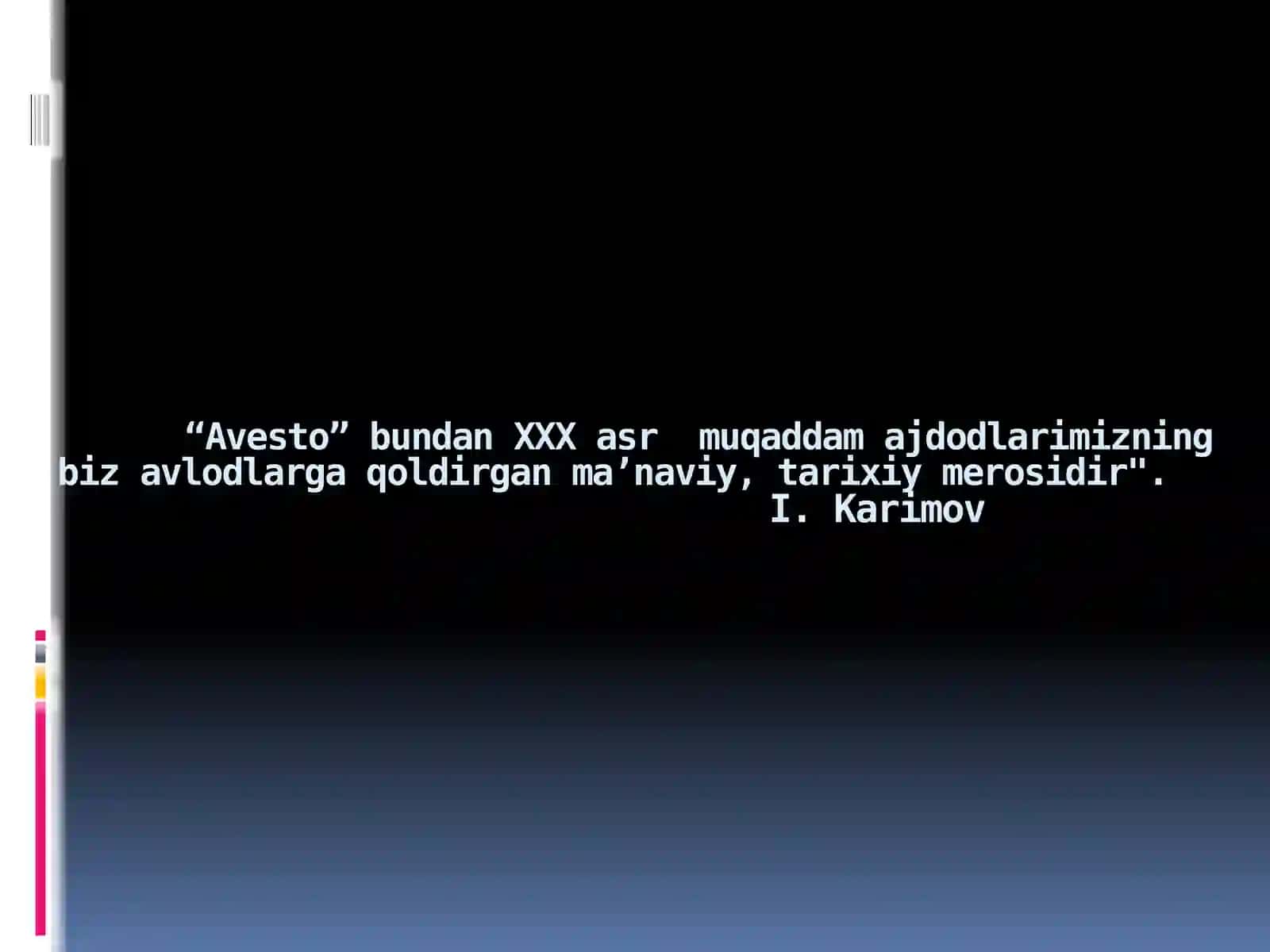 AVESTO – Zardushtiylikningmuqaddaskitobisifatida 2