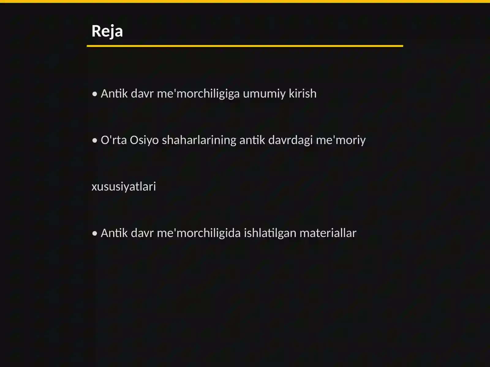 O'rta Osiyoda Antik davri me'morchiligi 2