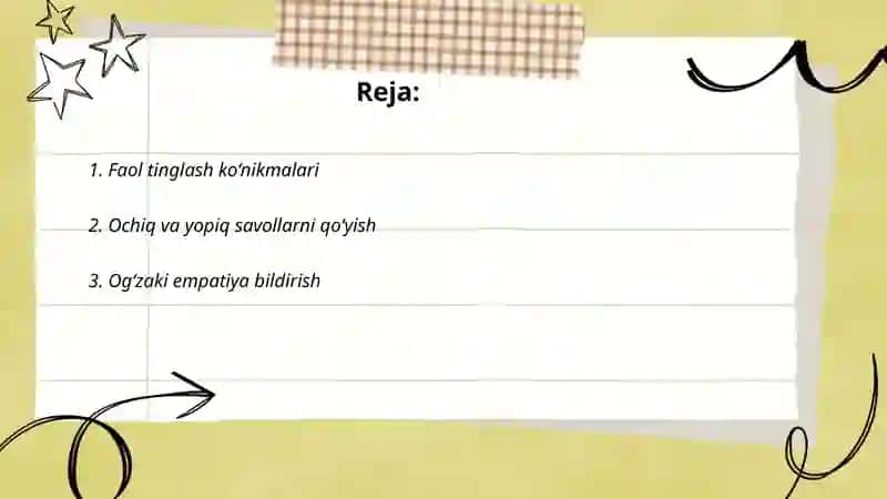 Patsient bilan verbal muloqot koʻnikmalari 2