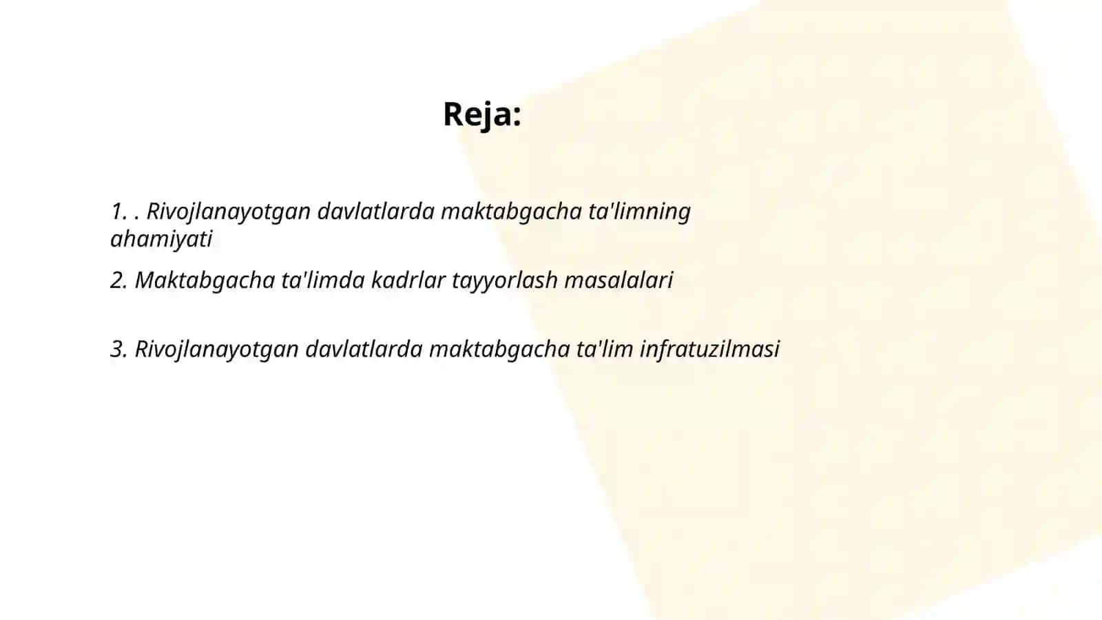 Rivojlangan davlatlar maktabgacha talim tizimi 2