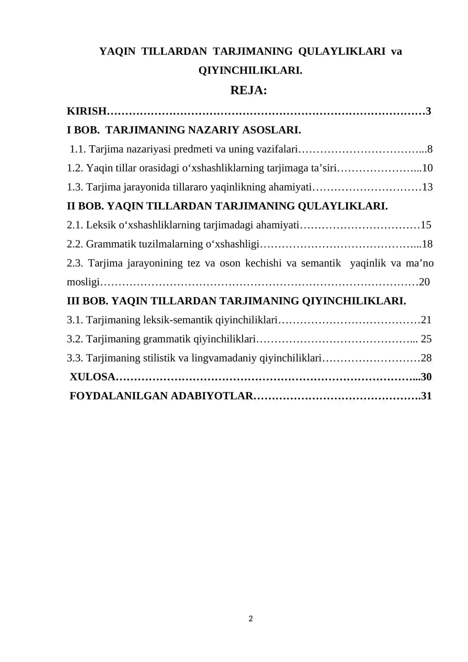 YAQIN TILLARDAN TARJIMANING QULAYLIKLARI va QIYINCHILIKLARI 2