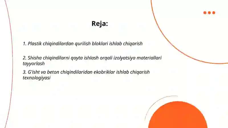 Plastik chiqindilardan qurilish bloklari ishlab chiqarish 2