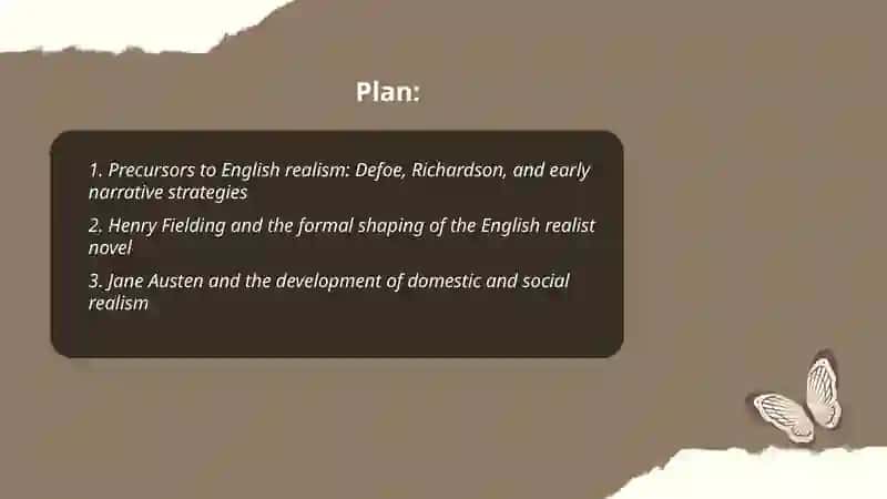 History of the development of English realistic novels 2