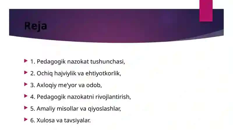 Pedagogik nazokat va odob-axloqi 2