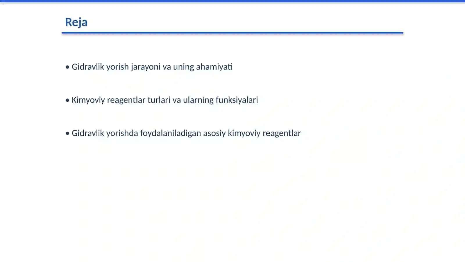 Qatlamni gidravlik yorishda qo'llaniladigan kimyoviy reagentlar 2