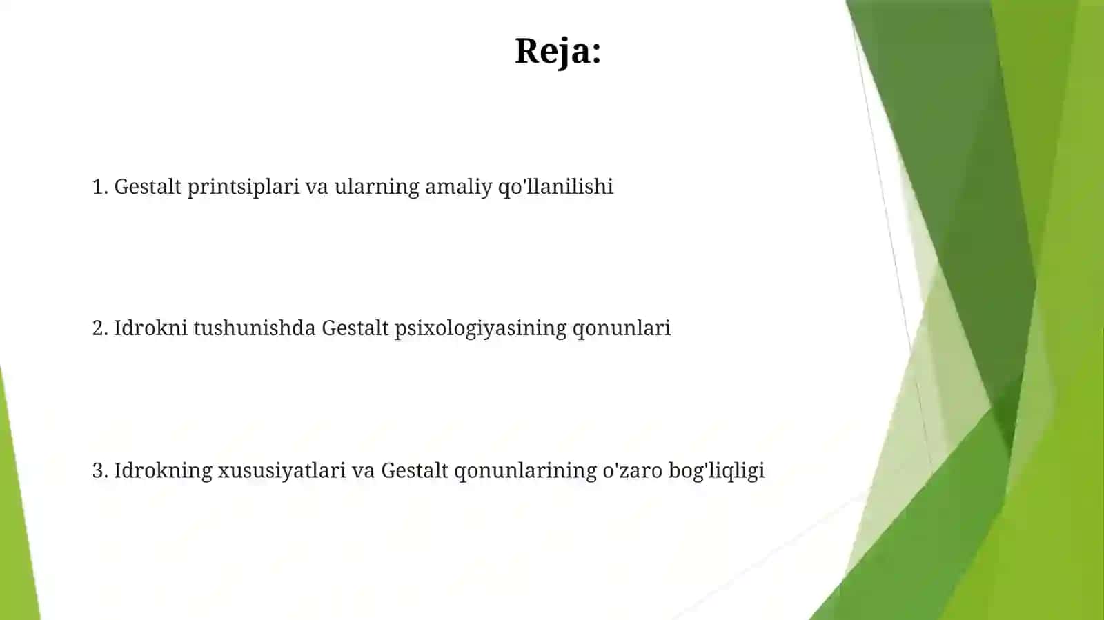 Geshtalt psixalogiyada pertseptiv tushunish qonunlari 2