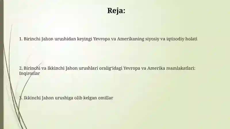 Birinchi va Ikkinchi Jahon urushlari oraligʻidagi Yevropa va Amerika mamlakatlari: Inqirozlar 2