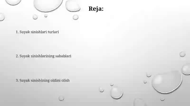 Suyak sinishlari turlari 2