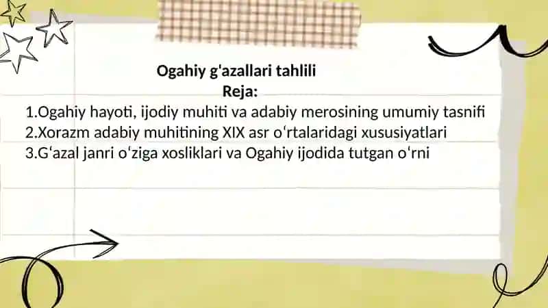 O'zbek adabiyoti tarixi fanidan tayyorlangan taqdimoti 2
