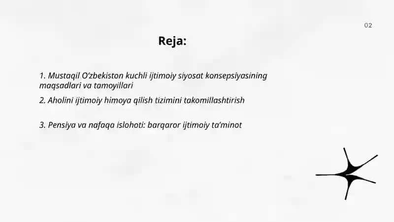 Mustaqil O'zbekiston kuchli ijtimoiy siyosat konsepsiyasi 2