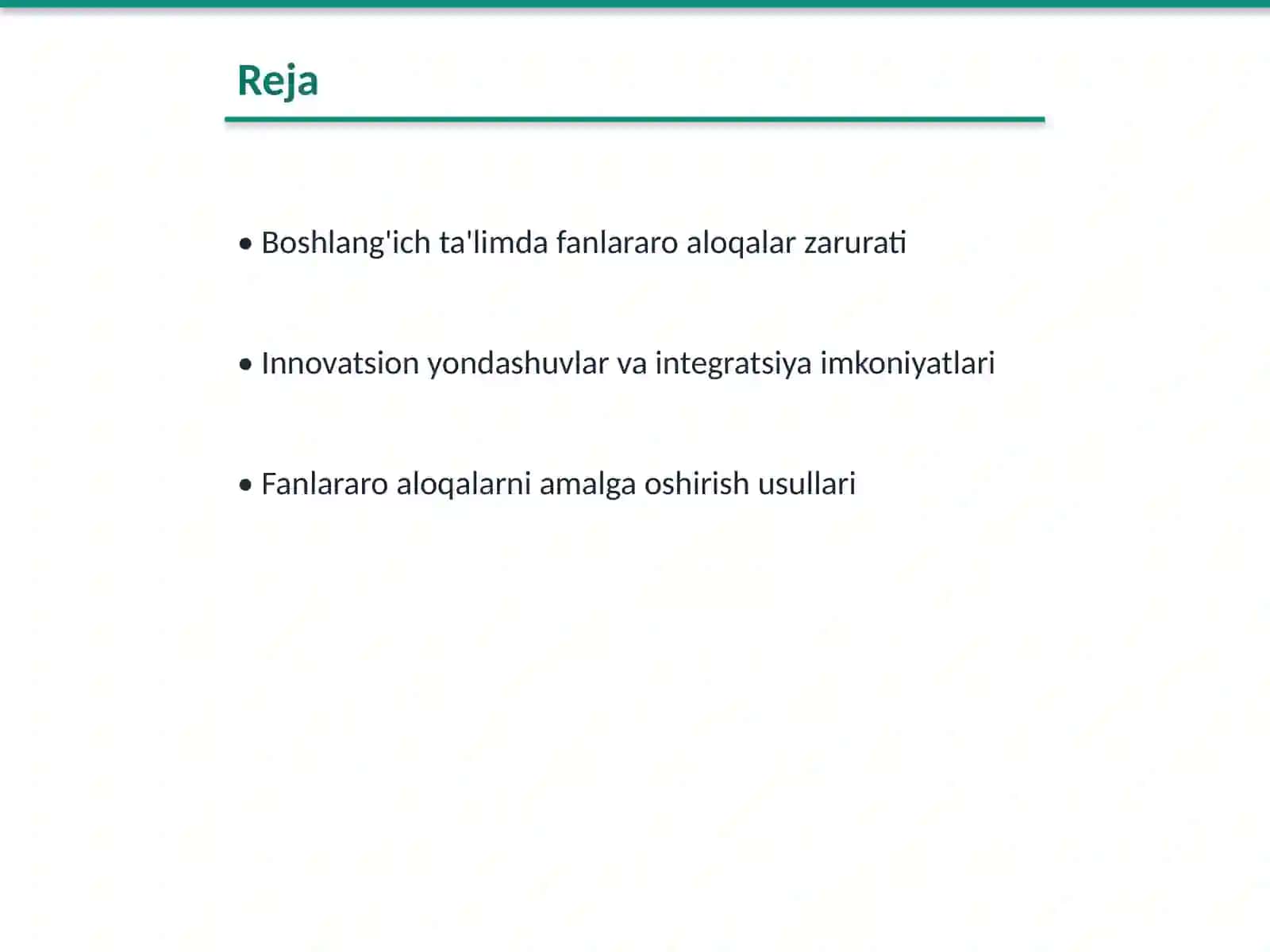 Fanlararo aloqalar 2