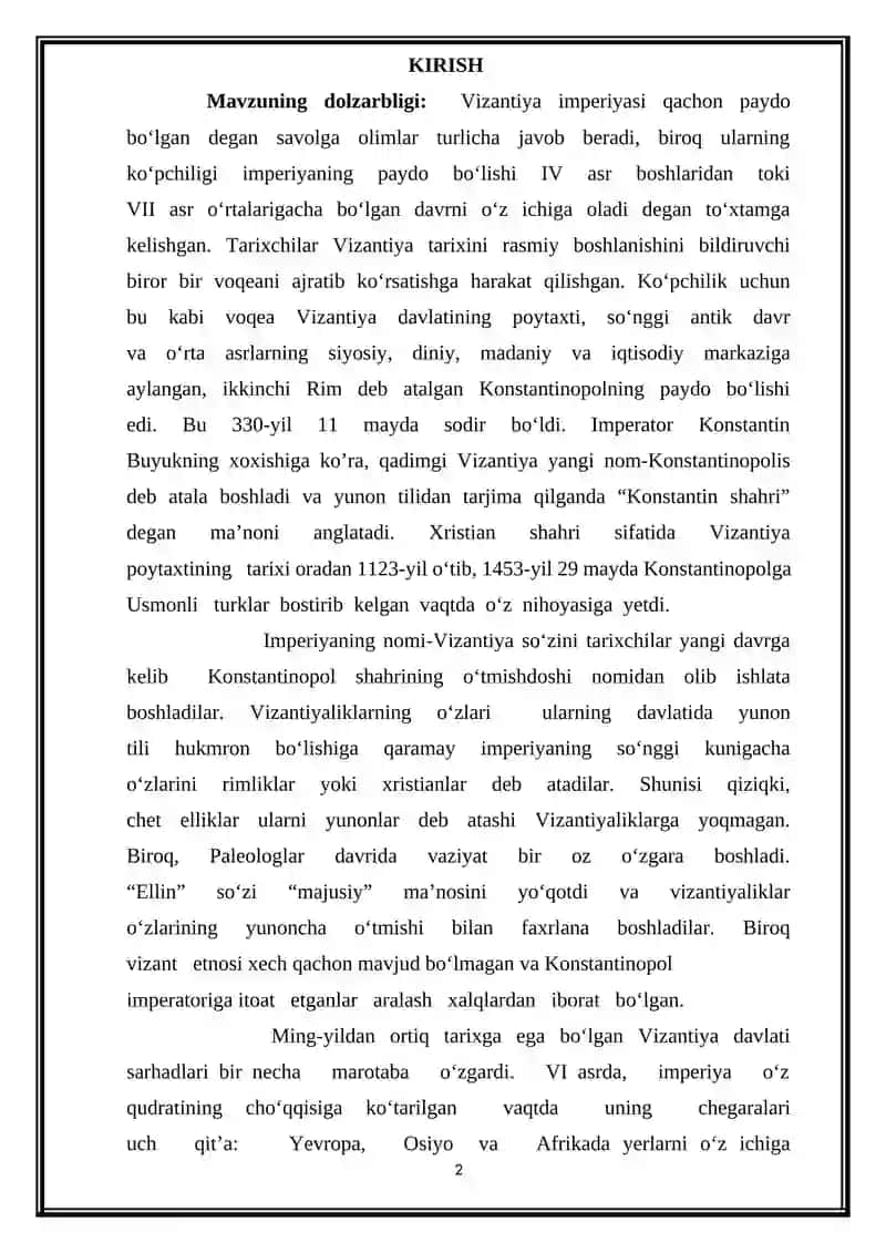 Yustinian I davrida Vizantiyaning tashqi siyosati 2