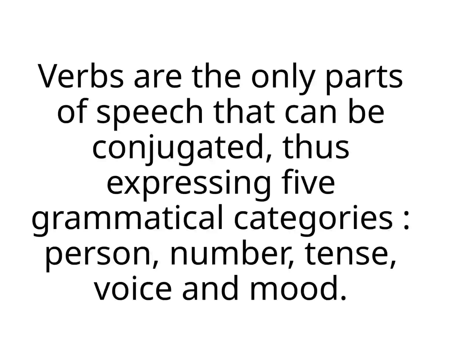 Verbs and its grammatical categories 2